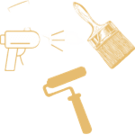 Application pistolet pinceau rouleau