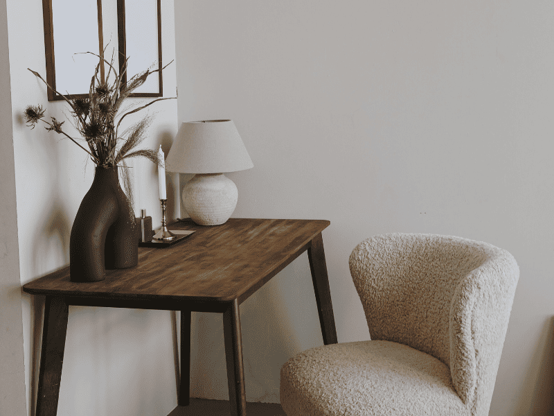 Plateau de table réalisé avec l'ERCOVernis
